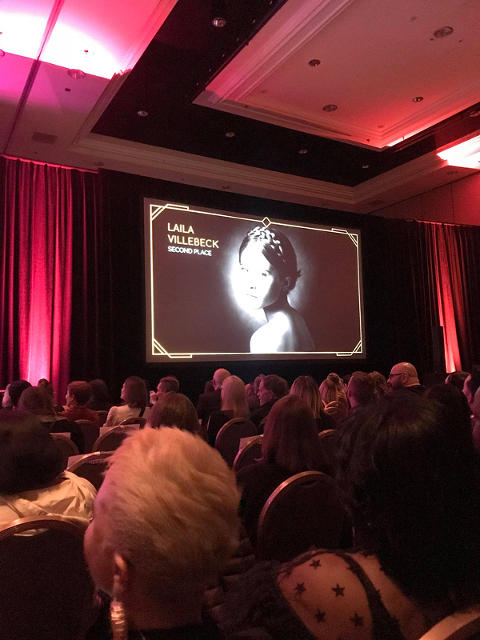 Live iPhone bild från awards ceremony WPPI Las Vegas 2018, andra plats i kategorin Children